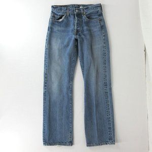 vtg 80s LEVI'S 501 Button Fly Jeans 28 x 30 Distre